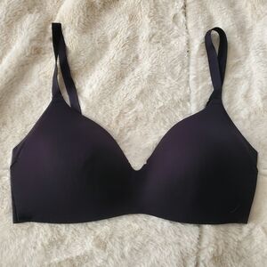 knix Black Wireless Bra - Smooth T-Shirt Style Wingwoman 32D 34D 34C